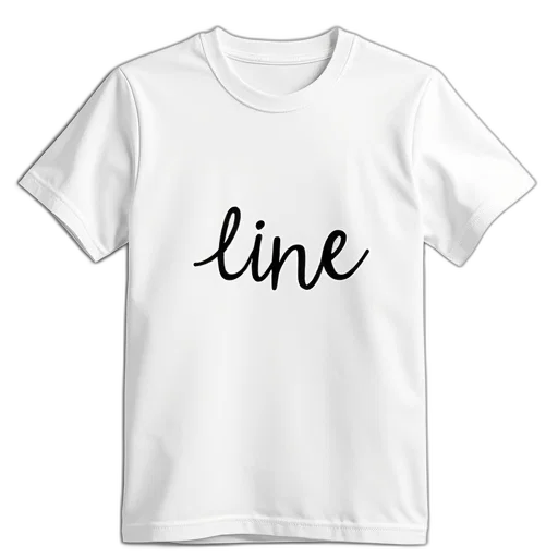 white, line, shirt, words transparent PNG cut-out