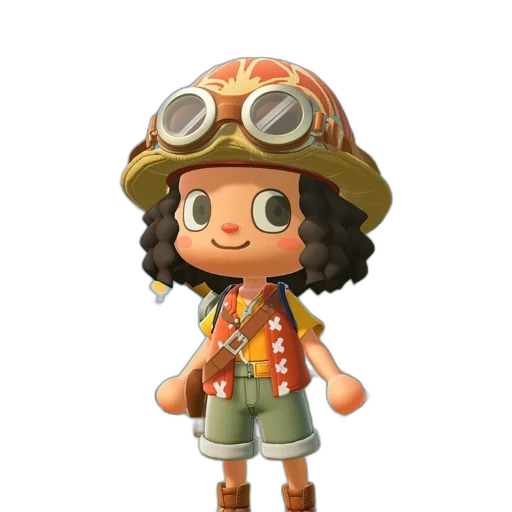 staff, hat, weapon, animal, concept art, 3d render, fantasy art, cartoon transparent PNG cut-out