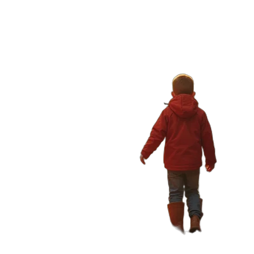 jacket, robot, creature, staff transparent PNG cut-out