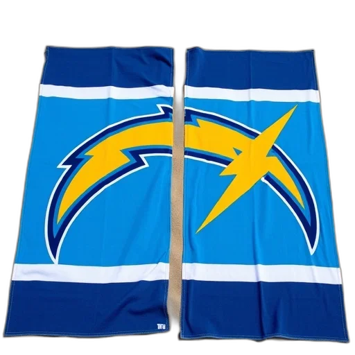 staff, pair, blue, white, striped, beach, towels, large transparent PNG cut-out