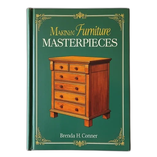 furniture, book, cover, title, making, masterpieces, detailed, illustration transparent PNG cut-out