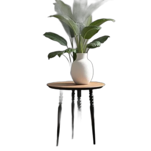 furniture, crown, 3d render, photorealistic, concept art, monochrome, amie, accent transparent PNG cut-out
