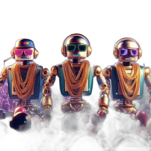 robot, jewelry, mask, concept art, 3d render, fantasy art, vaporwave, outer space transparent PNG cut-out
