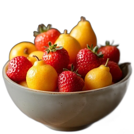 food, crown, photorealistic, 3d render transparent PNG cut-out
