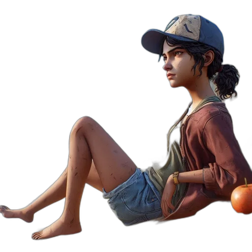 hat, dress, concept art, photorealistic, fantasy art, 3d render, young, woman transparent PNG cut-out