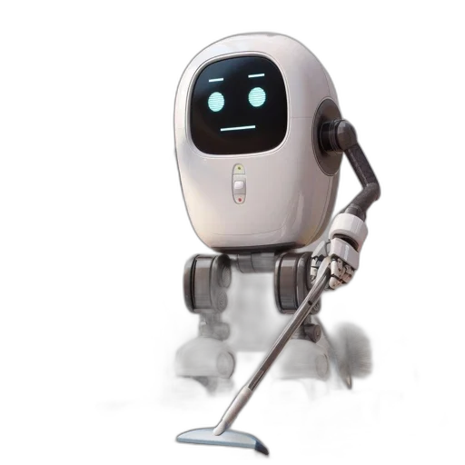 robot, staff, 3d render, concept art, cartoon, white, robotic, device transparent PNG cut-out