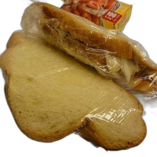 food, jacket, crown, sandwich, wrapped, plastic, wrap, white transparent PNG cut-out