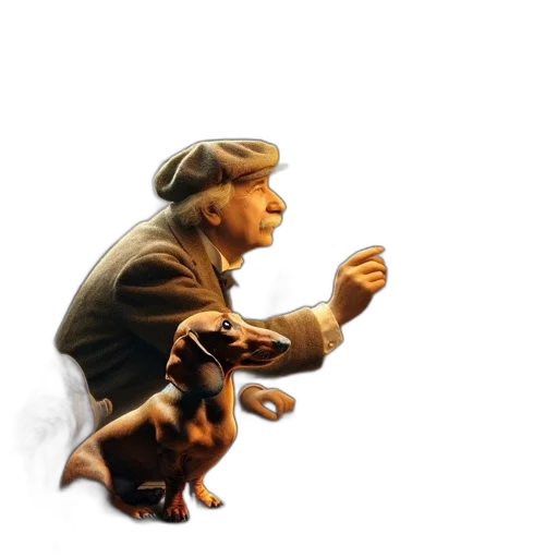 animal, creature, hat, staff, concept art, 3d render, photorealistic, oil painting transparent PNG cut-out