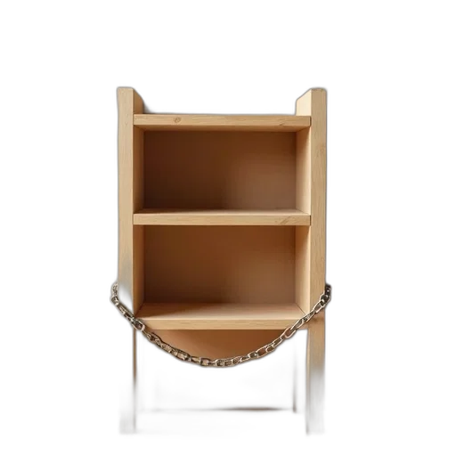 furniture, staff, jewelry, crown, 3d render, wooden, shelf, simple transparent PNG cut-out