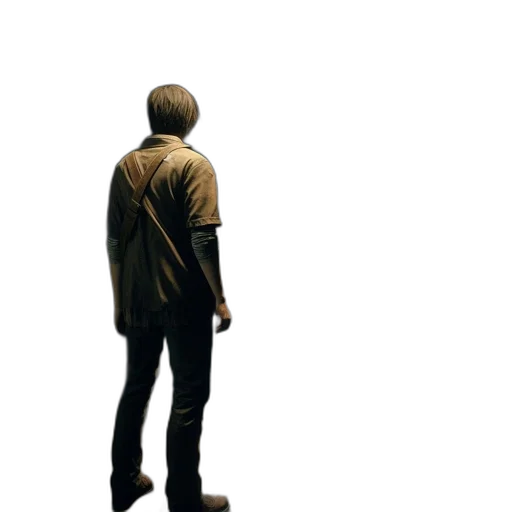 jacket, weapon, staff, robot, concept art, 3d render, pixel art, photorealistic transparent PNG cut-out
