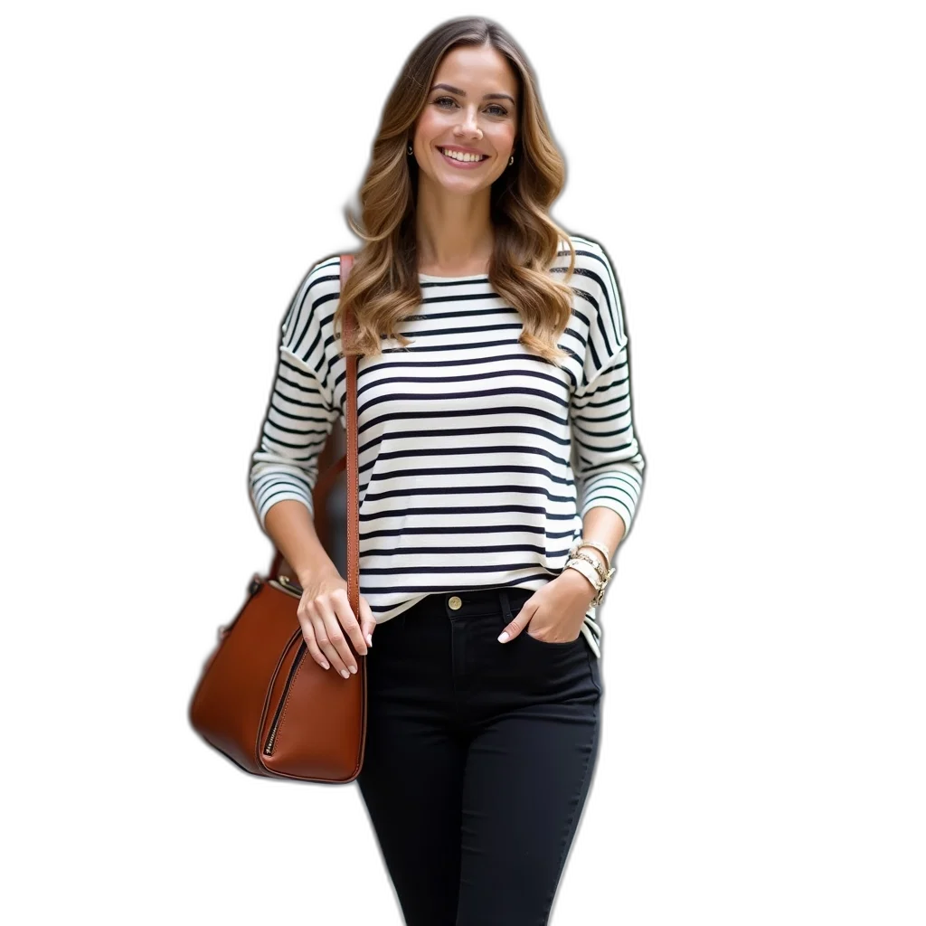 monochrome, dark, earth tones, woman, standing, sidewalk, front, building transparent PNG cut-out