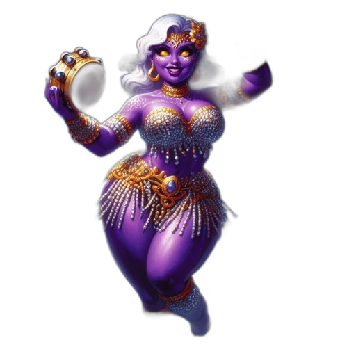staff, jewelry, concept art, fantasy art, pixel art, 3d render, purple-skinned, woman transparent PNG cut-out