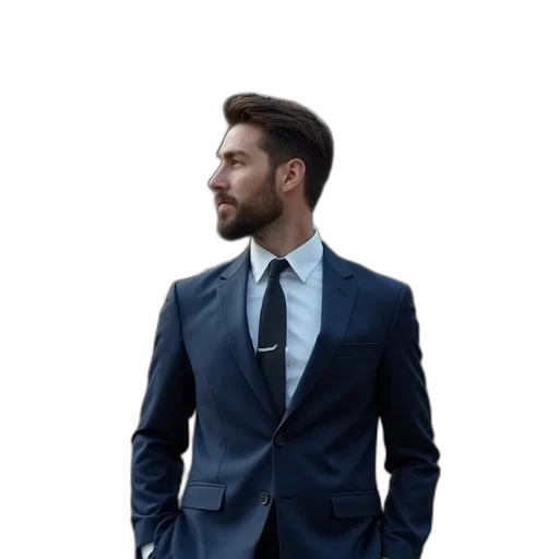 jacket, staff, face, dress transparent PNG cut-out