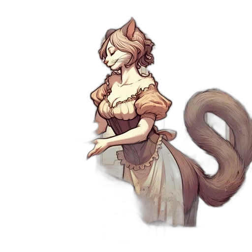 staff, dress, creature, dragon, concept art, fantasy art, watercolor, pixel art transparent PNG cut-out