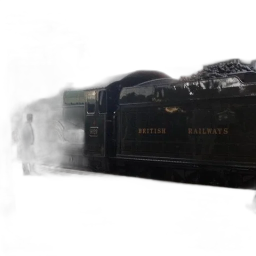 weapon, photorealistic, concept art, 3d render, fog, british, railways, train transparent PNG cut-out