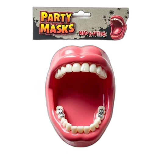 mask, 3d render, concept art, close-up, image, plastic, wide, open transparent PNG cut-out