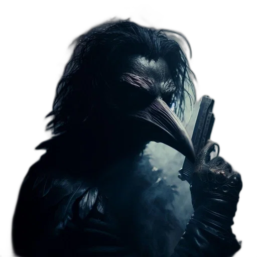 mask, animal, jacket, creature, concept art, photorealistic, comic book art, cyberpunk transparent PNG cut-out