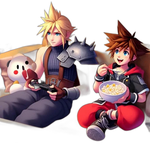 food, pixel art, concept art, fantasy art, 3d render, fire, snow, monochrome transparent PNG cut-out