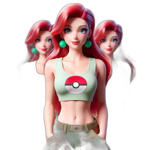 dress, 3d render, concept art, fantasy art, cartoon, group, female, characters transparent PNG cut-out