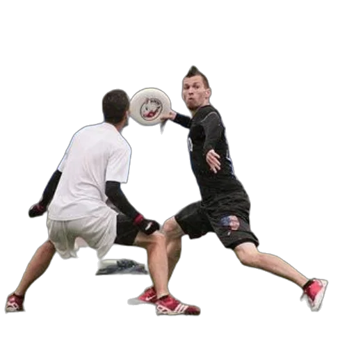 staff, weapon, two, players, engaged, game, ultimate, frisbee transparent PNG cut-out