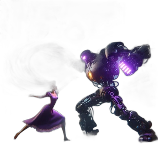 robot, weapon, sword, staff, concept art, fantasy art, 3d render, pixel art transparent PNG cut-out