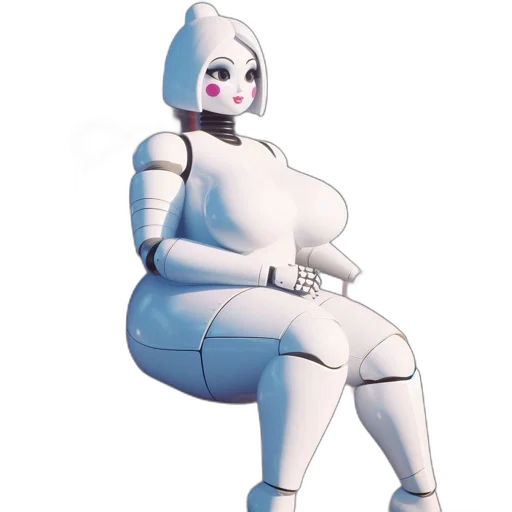 robot, dress, creature, furniture, concept art, 3d render, vaporwave, pixel art transparent PNG cut-out