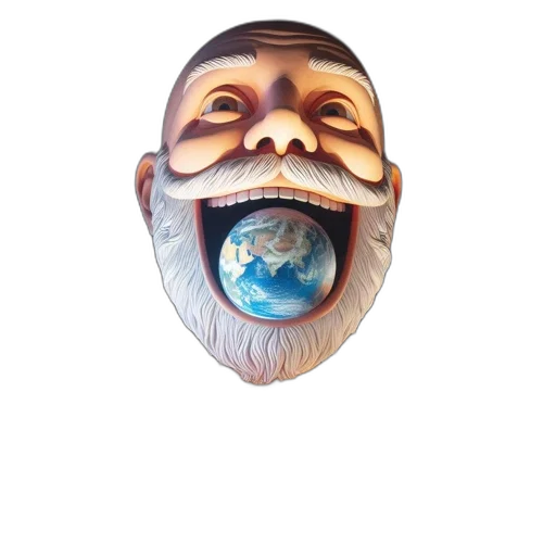 mask, face, creature, staff, photorealistic, cartoon, 3d render, concept art transparent PNG cut-out