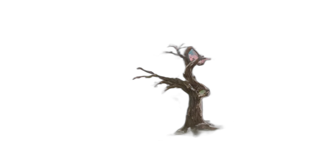 tree, creature, staff, animal transparent PNG cut-out