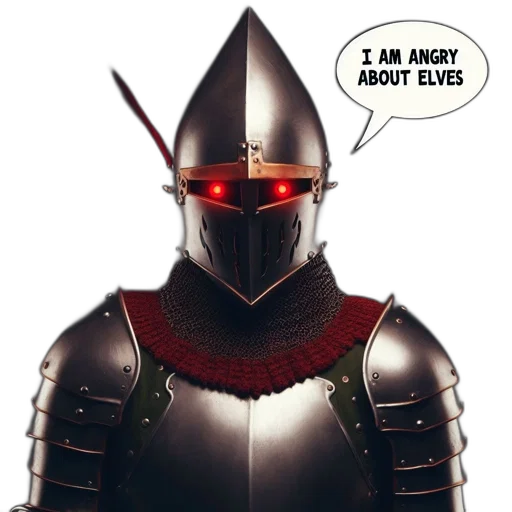 robot, mask, sword, face, concept art, comic book art, 3d render, fantasy art transparent PNG cut-out