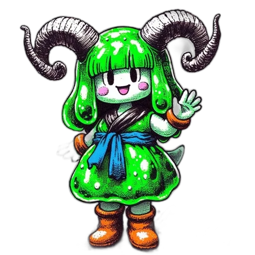 dragon, creature, staff, dress, pixel art, concept art, anime, fantasy art transparent PNG cut-out