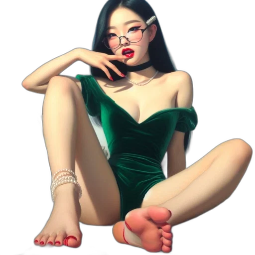 dress, shoes, jewelry, photorealistic, concept art, fantasy art, 3d render, neon lights transparent PNG cut-out