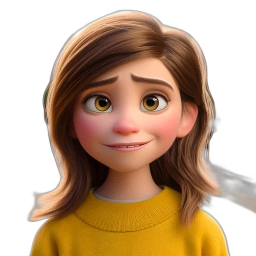 face, staff, hair, cartoon, 3d render, photorealistic, concept art, animated transparent PNG cut-out