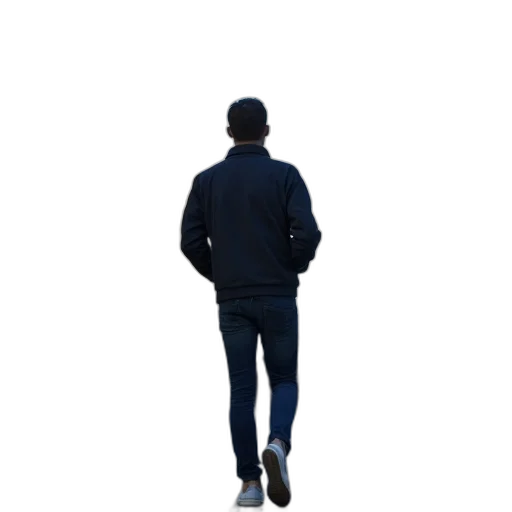 jacket, staff, hat, face, 3d render, photorealistic, concept art, pixel art transparent PNG cut-out
