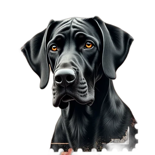 animal, staff, photorealistic, oil painting transparent PNG cut-out