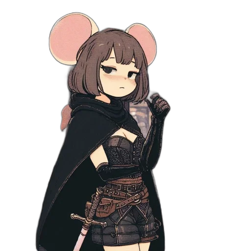staff, weapon, jacket, mask, concept art, anime, cartoon, pixel art transparent PNG cut-out