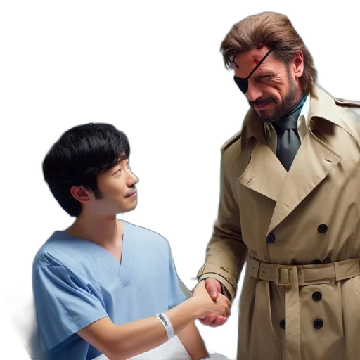 staff, jacket, concept art, photorealistic, comic book art, anime, fog, hospital transparent PNG cut-out