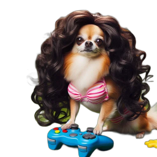 hair, animal, creature, photorealistic, concept art, 3d render, cartoon, unusual transparent PNG cut-out