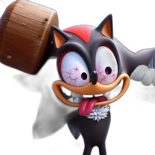 staff, animal, weapon, mask, concept art, 3d render, cartoon, anthropomorphic transparent PNG cut-out