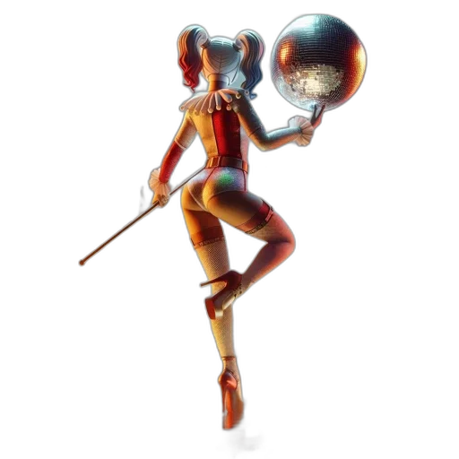 robot, staff, weapon, mask, concept art, 3d render, pixel art, fantasy art transparent PNG cut-out