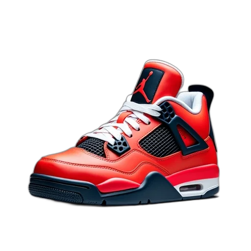 shoes, 3d render, photorealistic, red transparent PNG cut-out