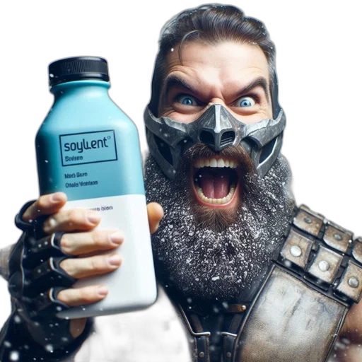 bottle, concept art, individual, wearing, mask, leather, vest, carrying transparent PNG cut-out