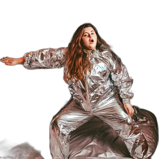jacket, dress, concept art, outer space, woman, metallic, jumpsuit, poses transparent PNG cut-out