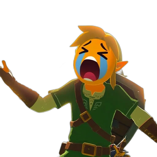 mask, face, 3d render, concept art, link, legend, zelda, wears transparent PNG cut-out