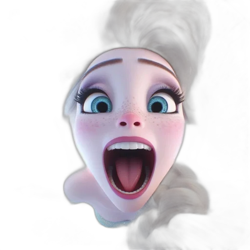 face, mask, creature, 3d render, concept art, photorealistic, cartoon, animated transparent PNG cut-out