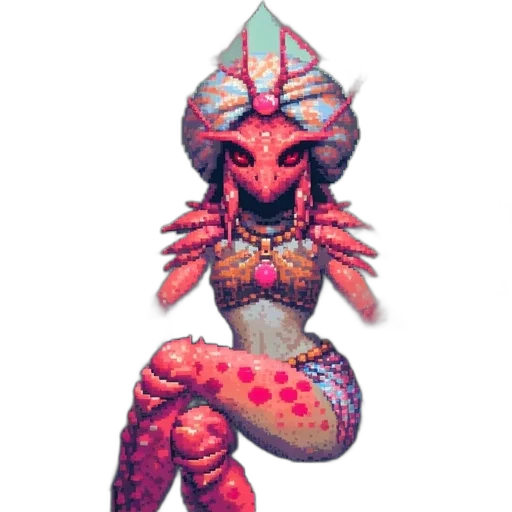 creature, dragon, animal, mask, concept art, pixel art, fantasy art, 3d render transparent PNG cut-out