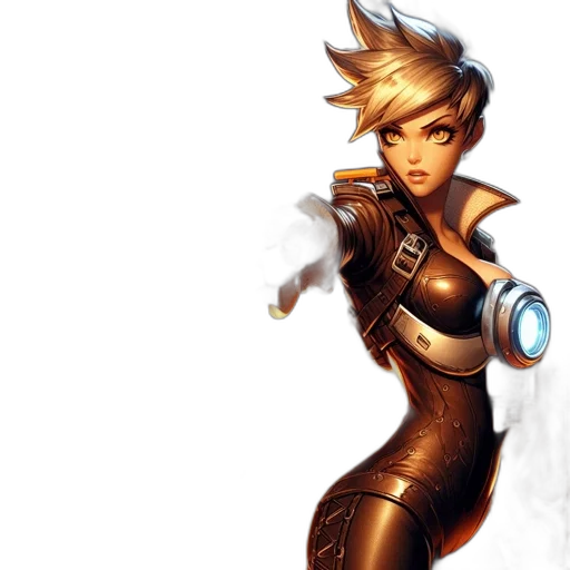 robot, concept art, fantasy art, comic book art, 3d render, golden, animated, female transparent PNG cut-out