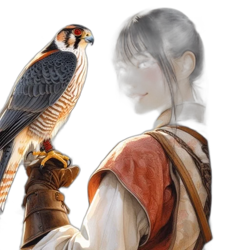 fantasy art, photorealistic, concept art, oil painting, female, character, red, eyes transparent PNG cut-out