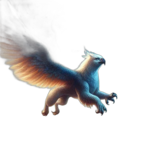 dragon, creature, animal, staff, concept art, fantasy art, 3d render, photorealistic transparent PNG cut-out