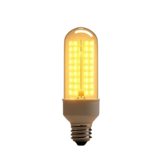 3d render, photorealistic, golden, led transparent PNG cut-out