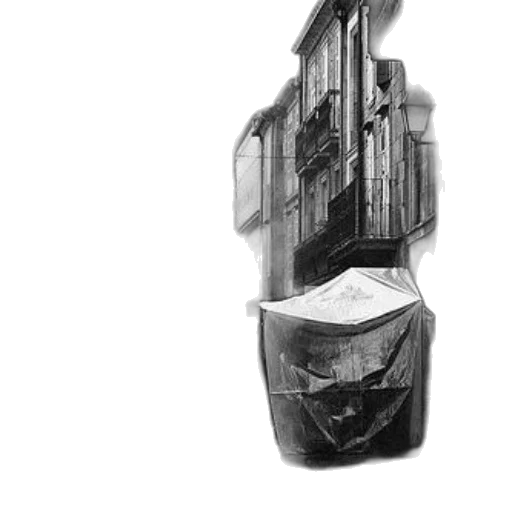 bottle, mask, furniture, face, photorealistic, concept art, pencil sketch, fantasy art transparent PNG cut-out
